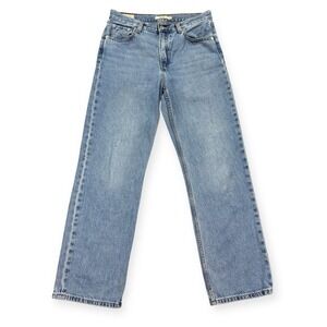 Levi's Jeans Big E Women's 26x30 Blue Light Wash Straight Leg High Rise